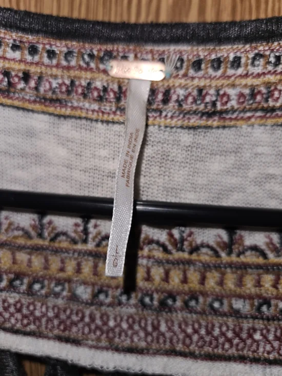 Free People Boho Embroidered Peasant Blouse - Cream - Picture 2 of 5